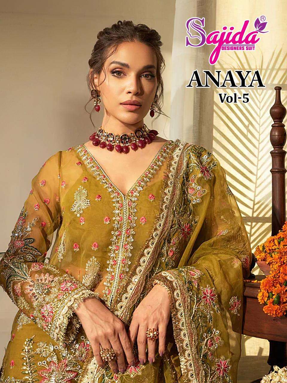 Sajida anaya vol 5 Wholesale Salwar Suits in Kolkata