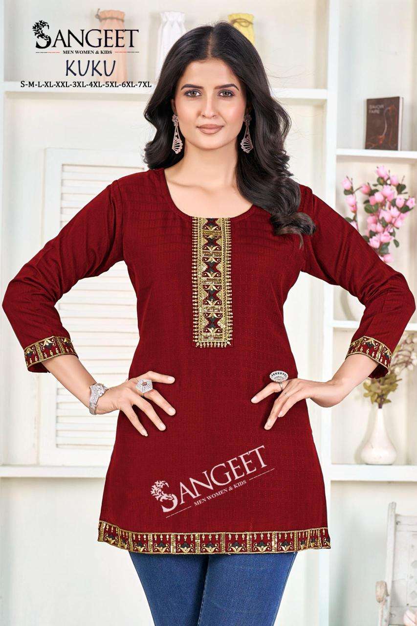 Sangeet kuku short tops Kurti stockist in Pune