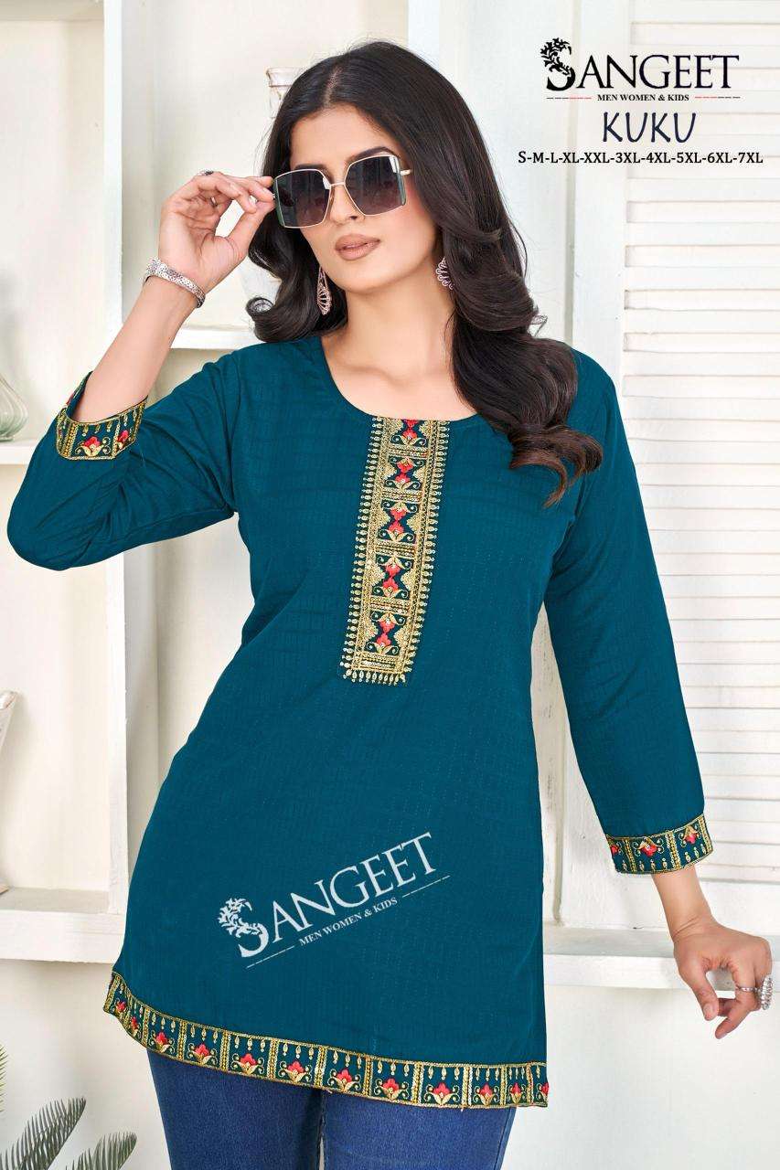 Sangeet kuku short tops Kurti stockist in Pune