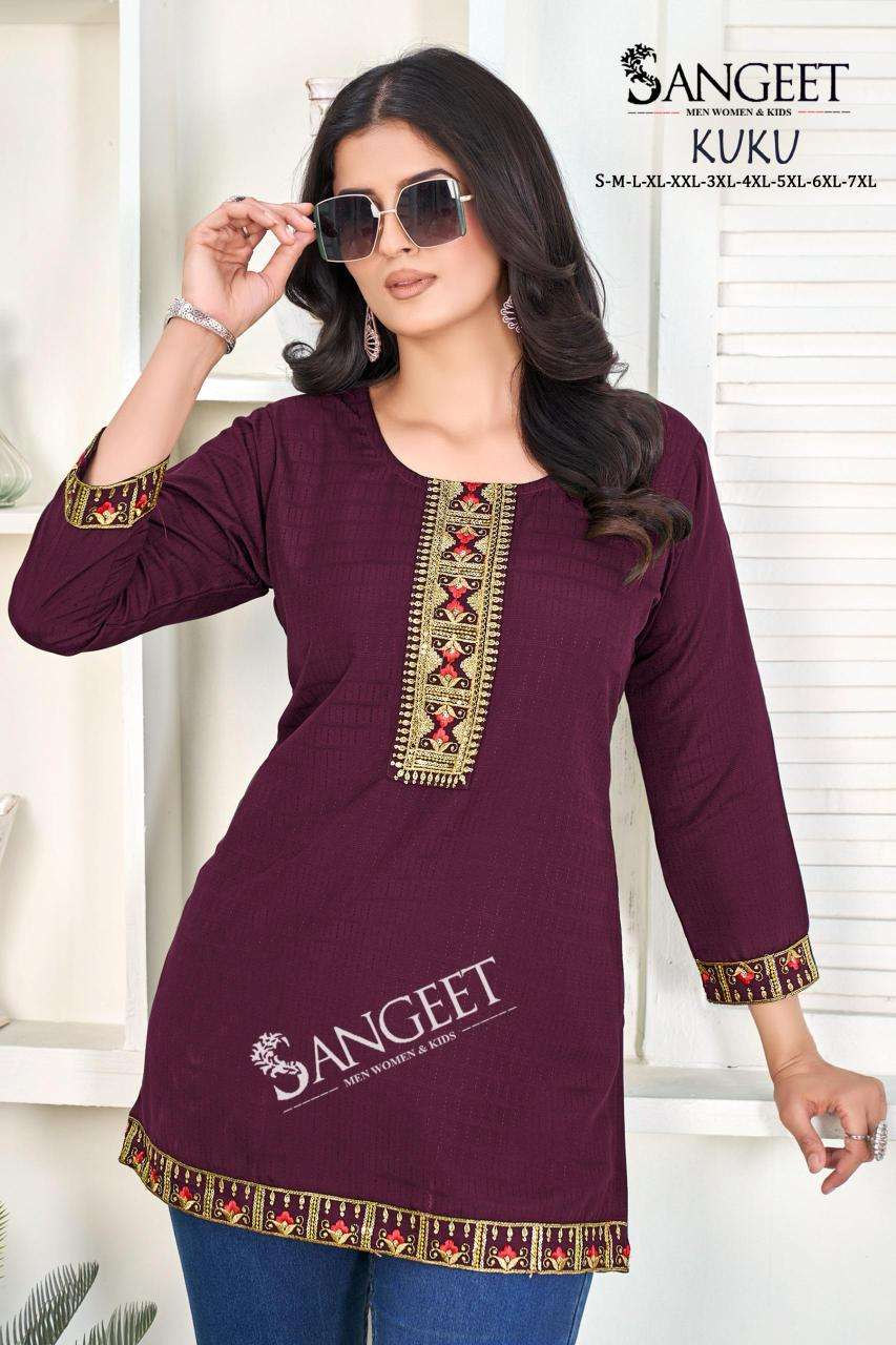 Sangeet kuku short tops Kurti stockist in Pune