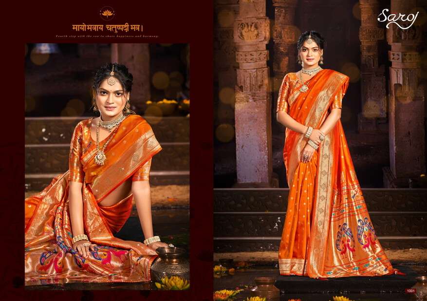 Saroj Purvika Paithani Saroski Vol 3 best wholesale saree market in ahmedabad