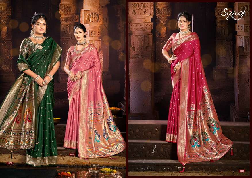 Saroj Purvika Paithani Saroski Vol 3 best wholesale saree market in ahmedabad