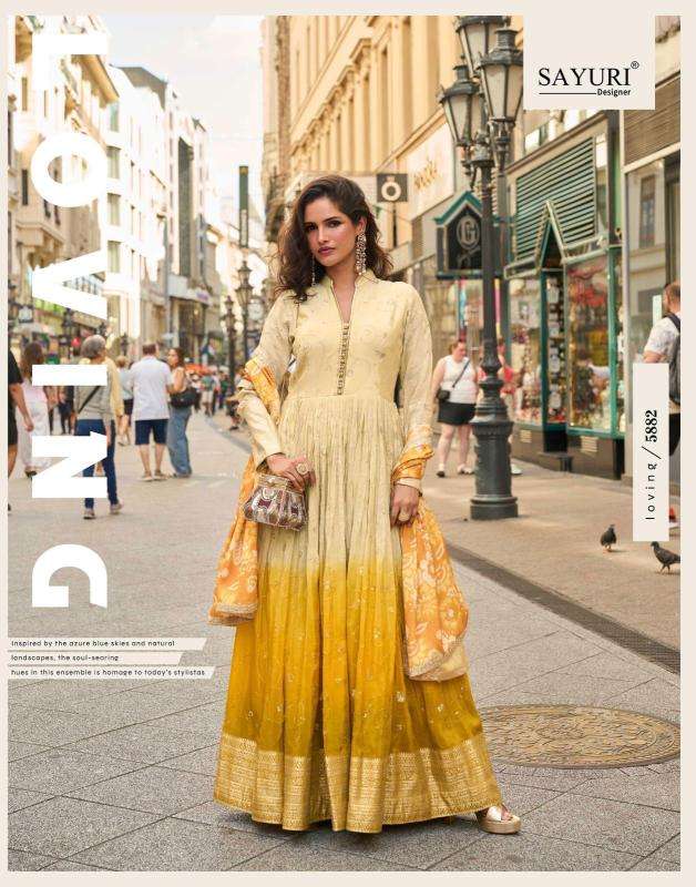 Sayuri noorjaha designer gown with dupatta Kurti distributor in Hyderabad