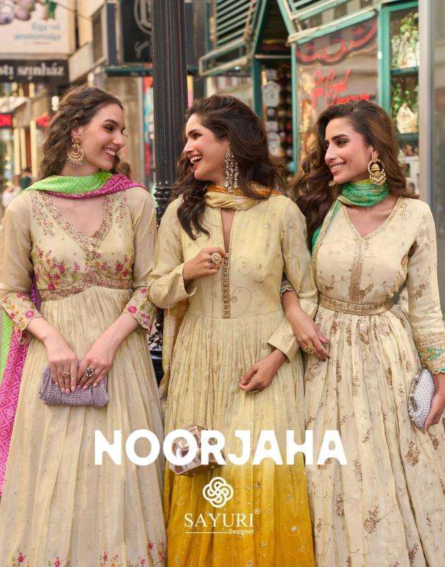 Sayuri noorjaha designer gown with dupatta Kurti distributor in Hyderabad