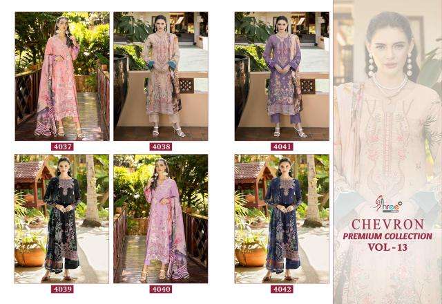 Shree fabs chevron premium collection vol 13 Wholesale dress materials suppliers in Kolkata