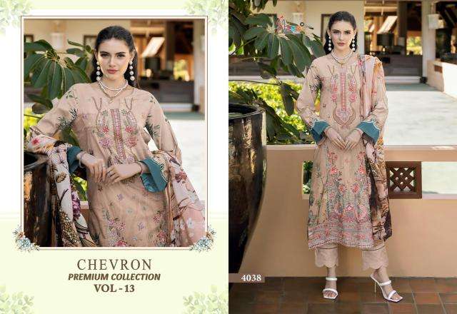 Shree fabs chevron premium collection vol 13 Wholesale dress materials suppliers in Kolkata