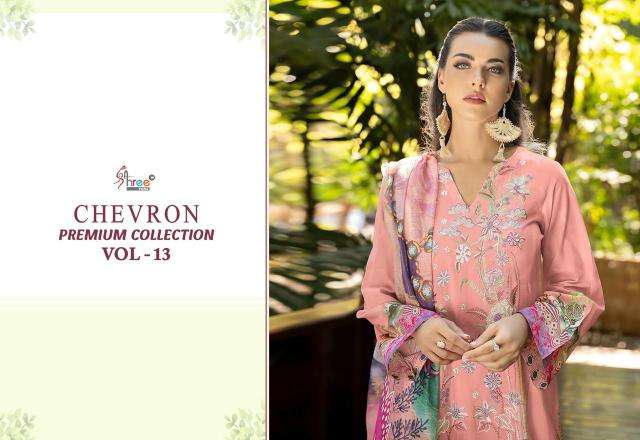 Shree fabs chevron premium collection vol 13 Wholesale dress materials suppliers in Kolkata