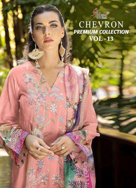 Shree fabs chevron premium collection vol 13 Wholesale dress materials suppliers in Kolkata
