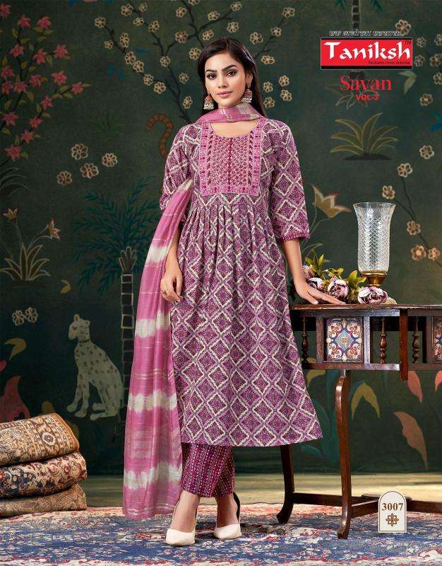 Taniksh savan vol 3 Kurti manufacturer in ahmedabad