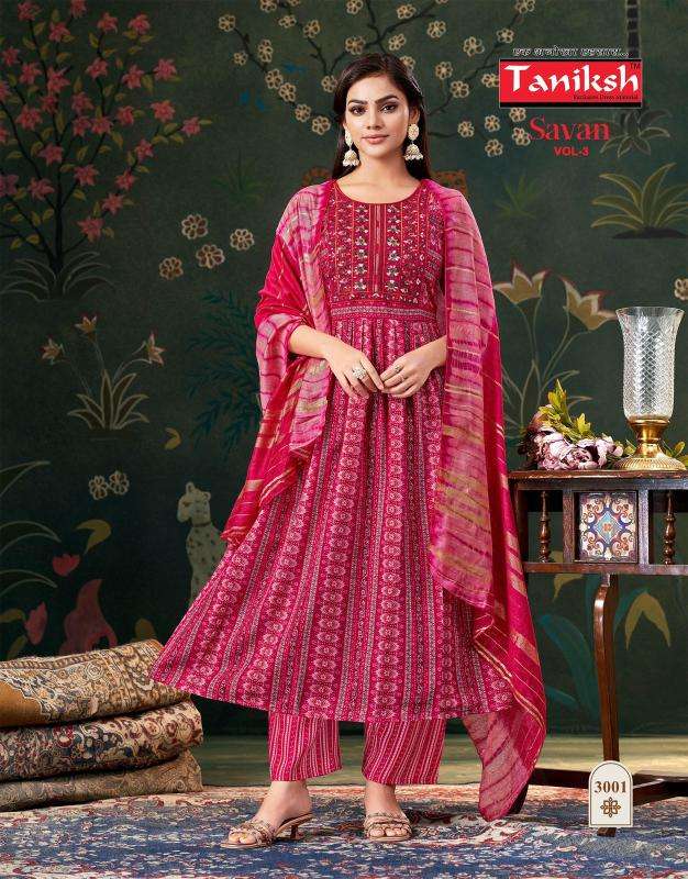 Taniksh savan vol 3 Kurti manufacturer in ahmedabad