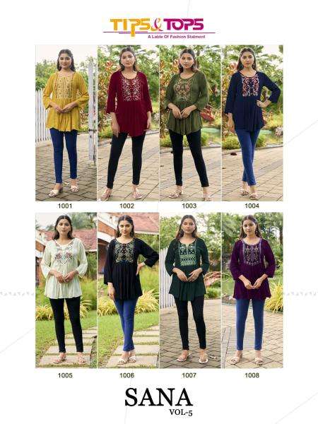 Tips & tops sana vol 5 Designer kurtis in Kolkata