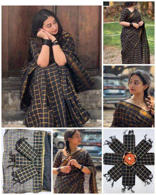 Triveni 6053 golden zari Designer saree wholesalers in Delhi