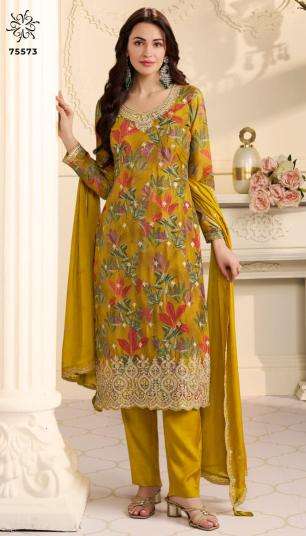 Vinay kuleesh gun gun Unstitched dress material wholesale
