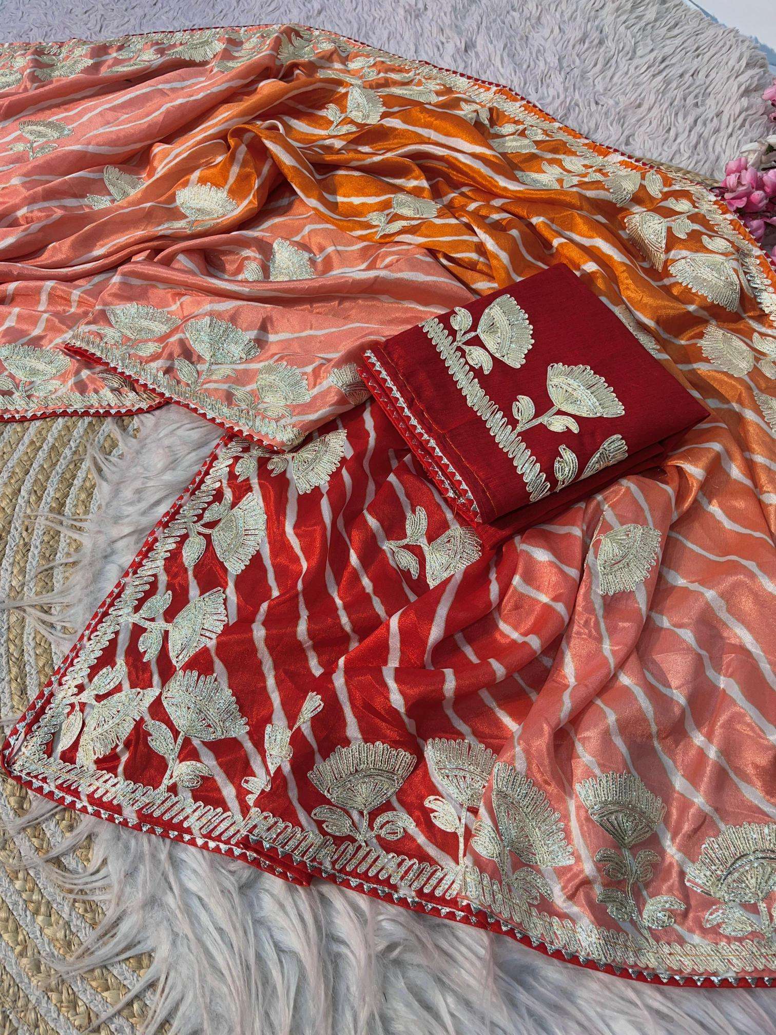 Vinayak traditional lehriya Designer saree wholesalers in Delhi