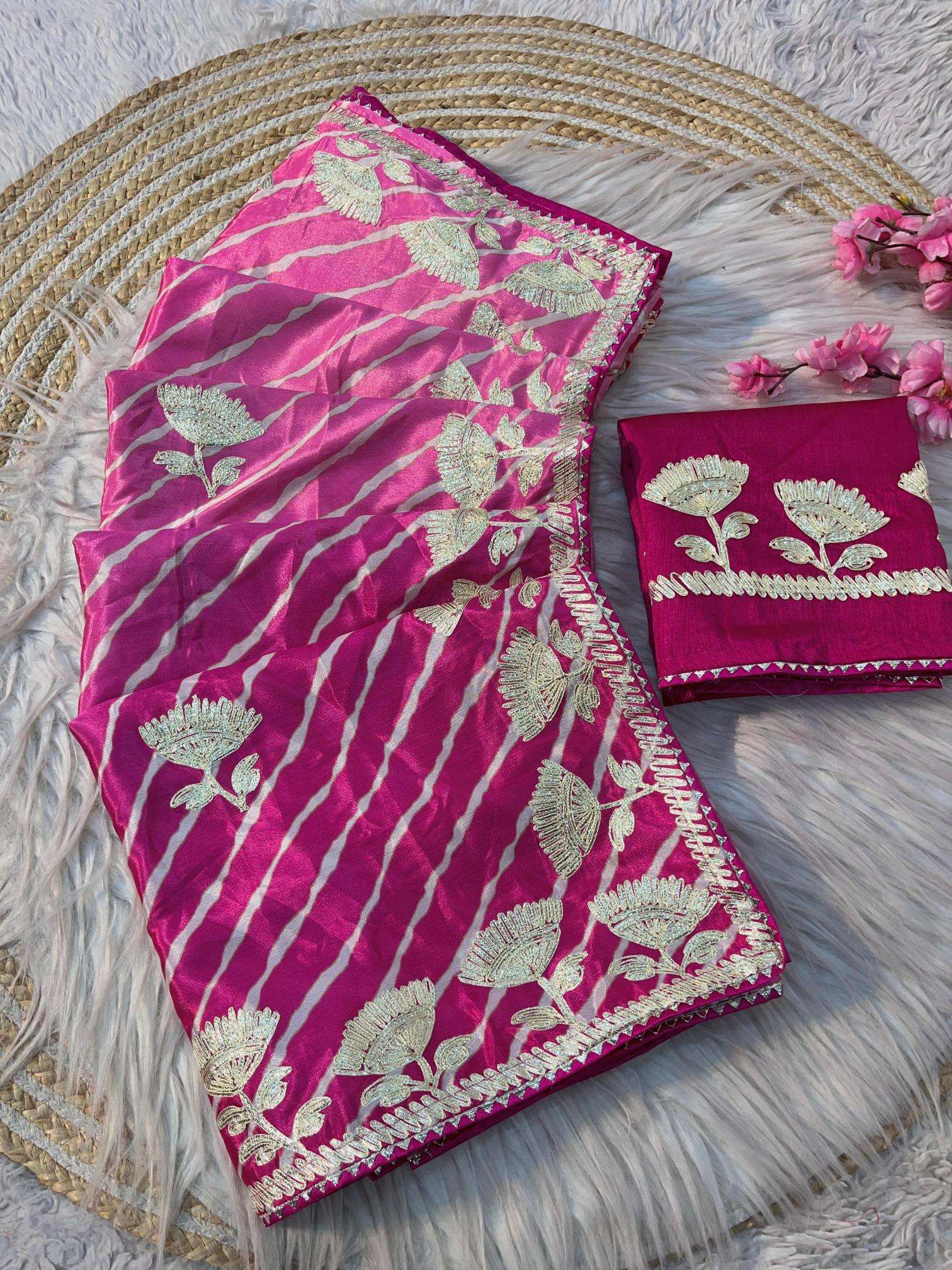 Vinayak traditional lehriya Designer saree wholesalers in Delhi