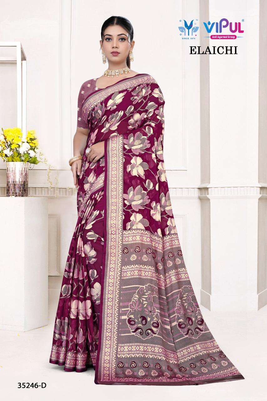Vipul elaichi d.no 35246 Indian Sarees online