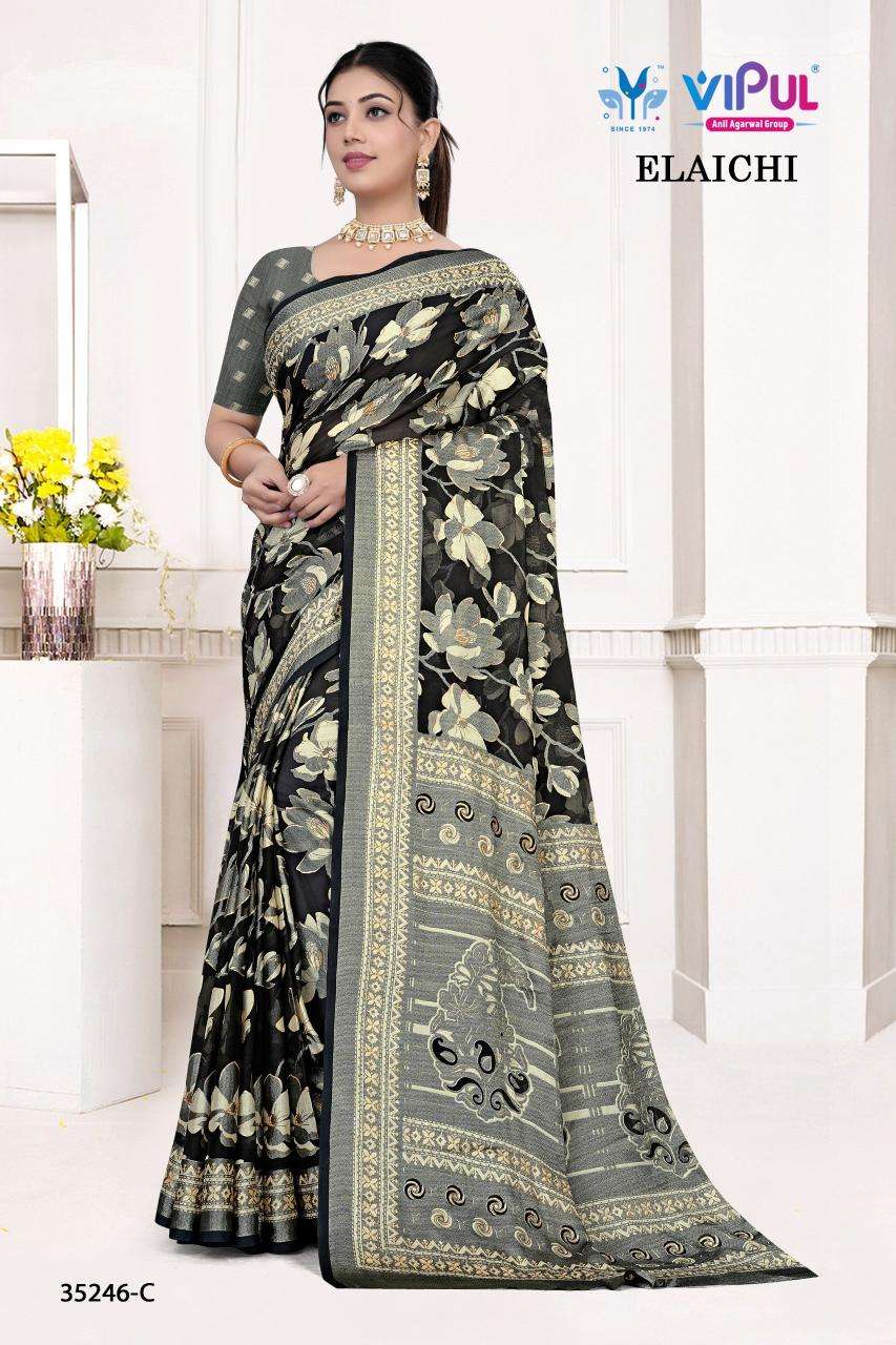 Vipul elaichi d.no 35246 Indian Sarees online