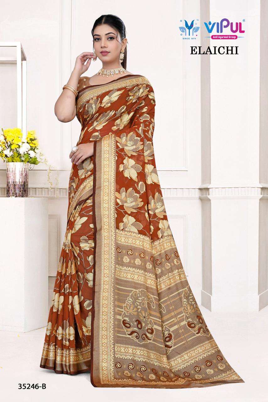 Vipul elaichi d.no 35246 Indian Sarees online