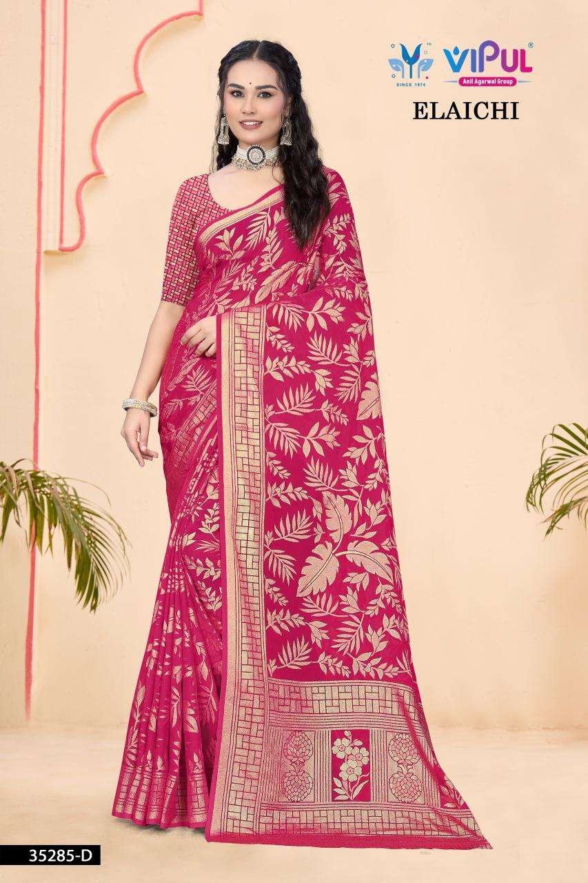 Vipul elaichi d.no 35285 Online Saree shopping sites