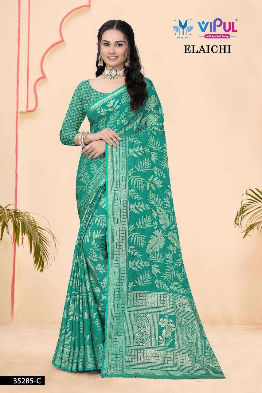 Vipul elaichi d.no 35285 Online Saree shopping sites