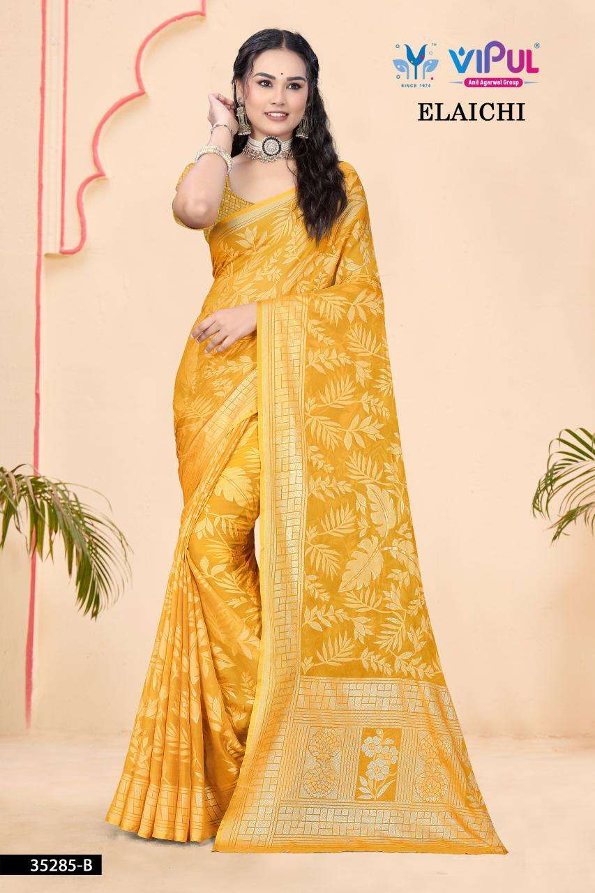 Vipul elaichi d.no 35285 Online Saree shopping sites