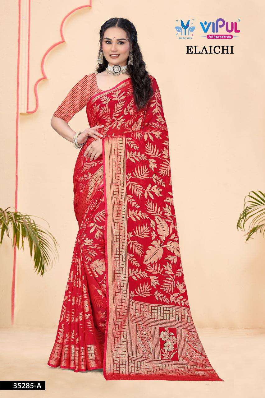 Vipul elaichi d.no 35285 Online Saree shopping sites