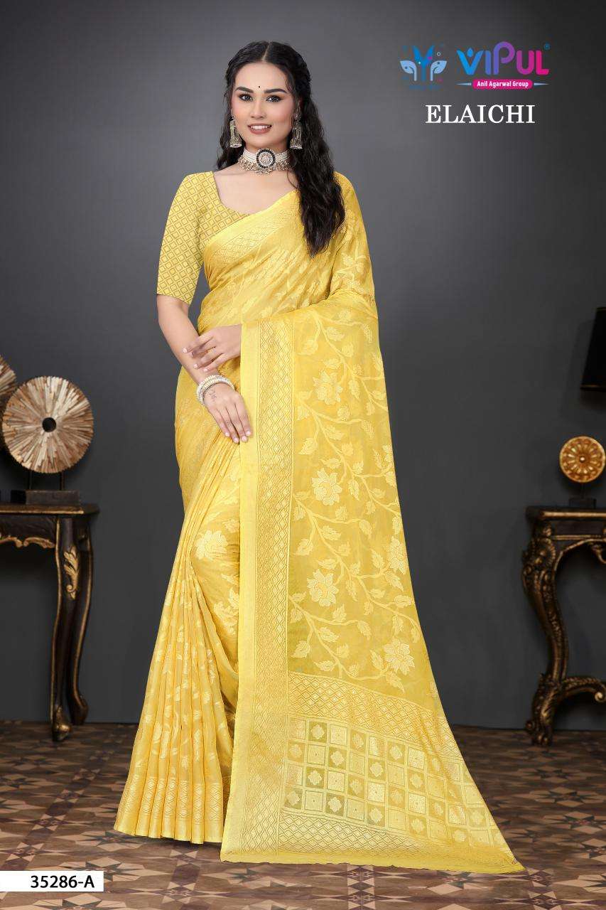Vipul elaichi d.no 35286 Affordable Saree online