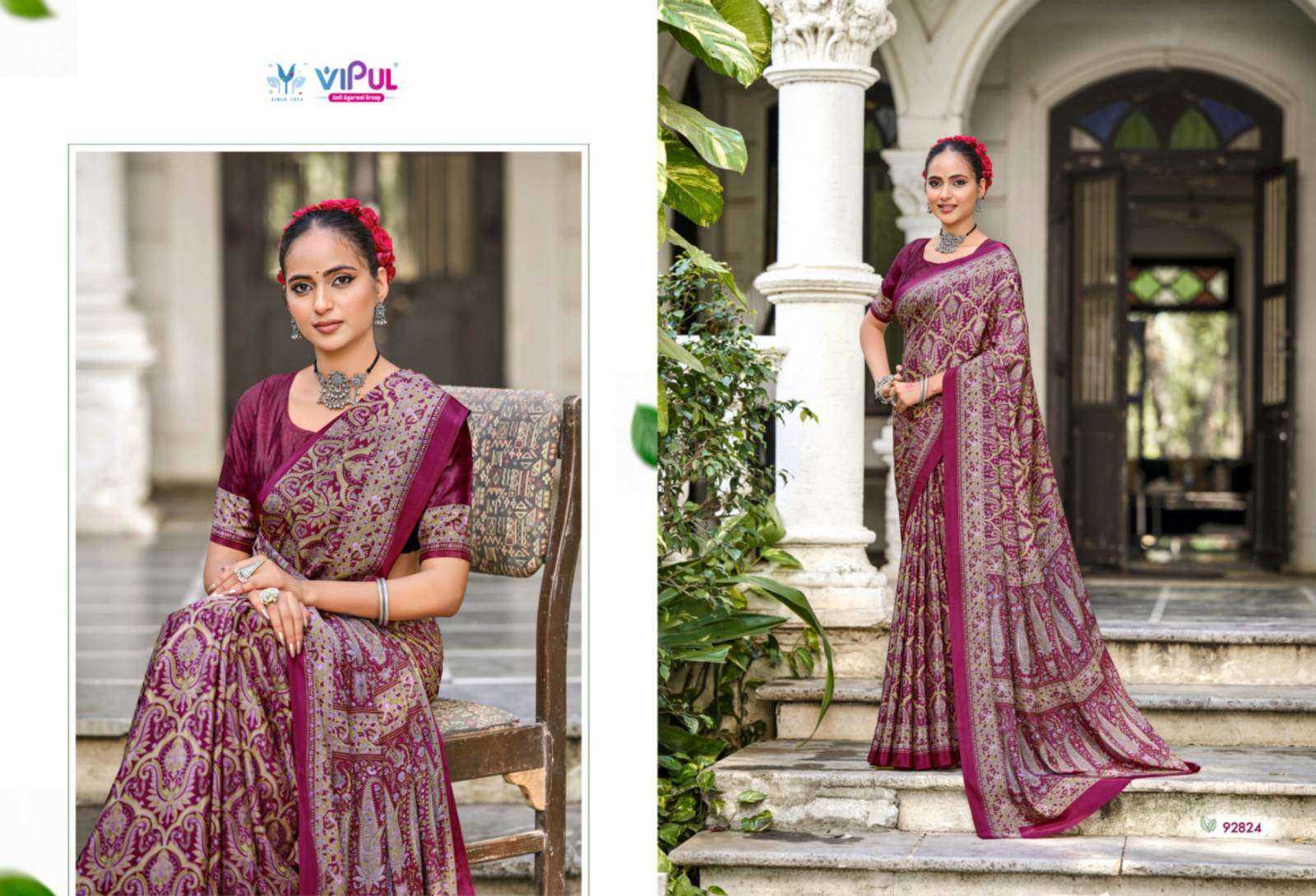 Vipul Heritage Silk Vol 13 Saree mumbai with price