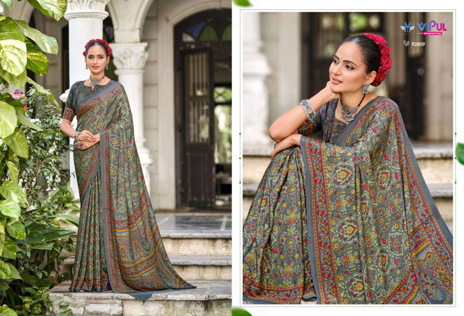 Vipul Heritage Silk Vol 13 Saree mumbai with price