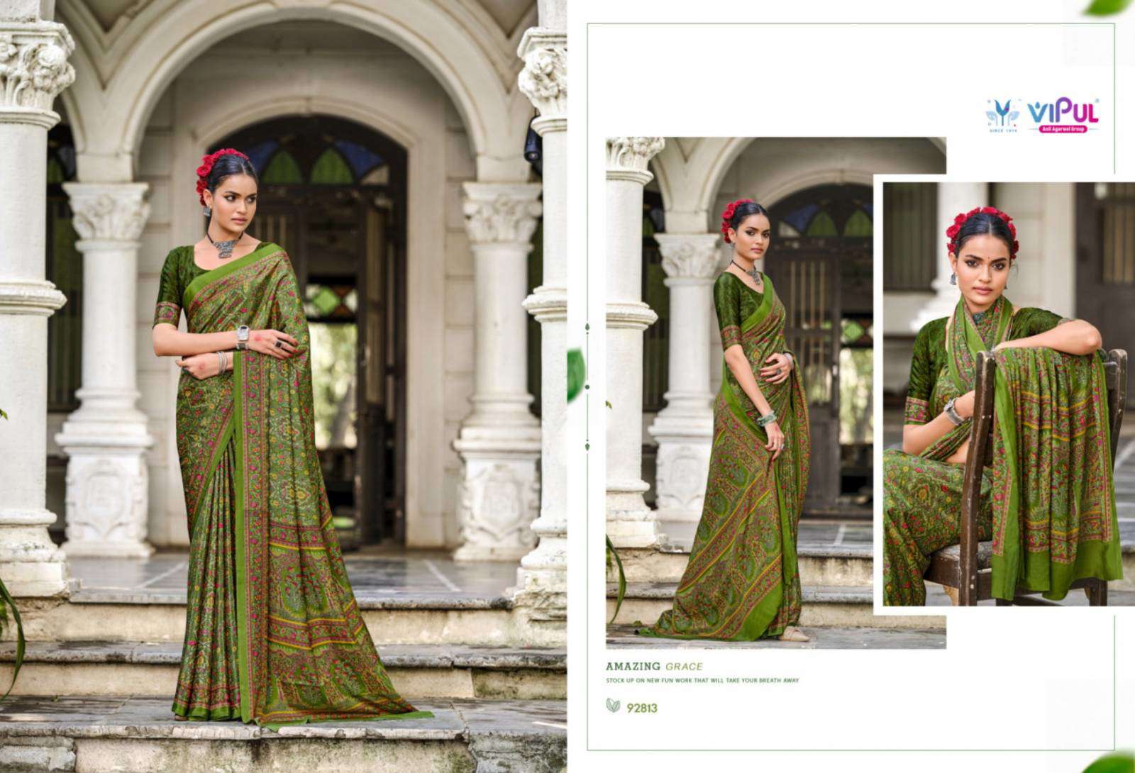 Vipul Heritage Silk Vol 13 Saree mumbai with price