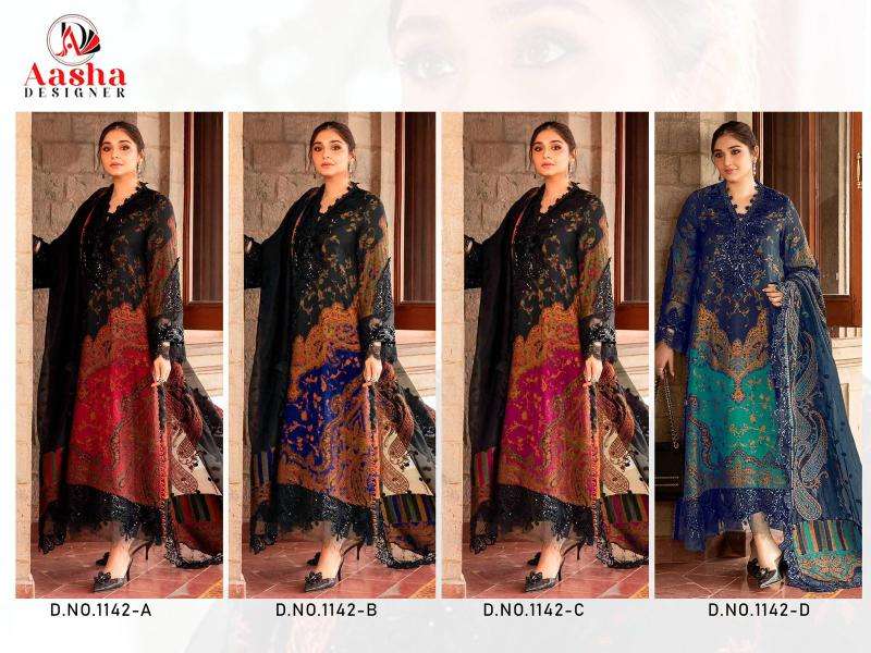 Aasha d.no 1142 ABCD Salwar kameez wholesale market in Kolkata