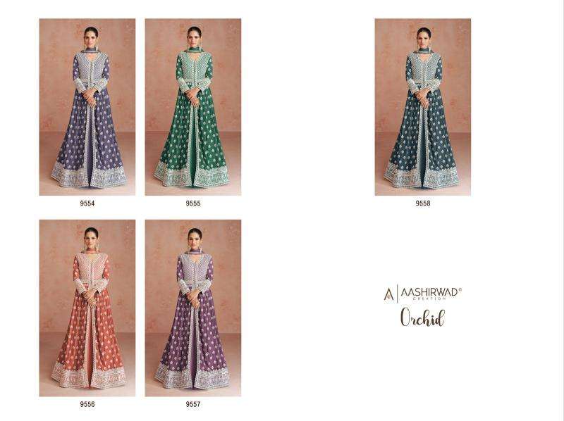 Aashirwad orchid Gown Buy Kurtis in bulk in Surat