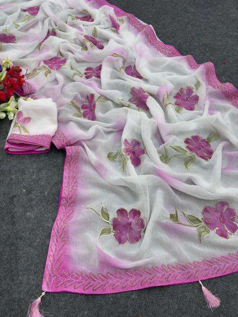 Akshara brush‑painted elegance Wholesale designer sarees