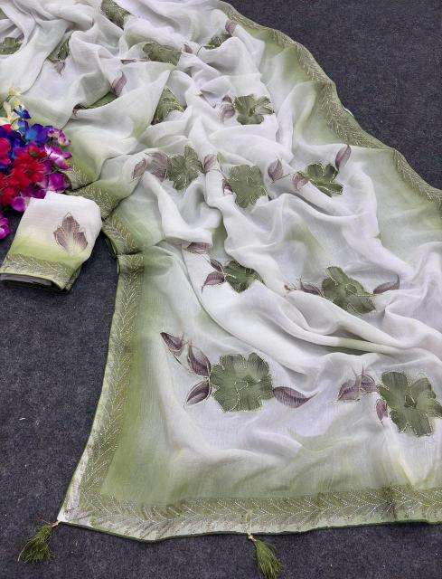 Akshara brush‑painted elegance Wholesale designer sarees