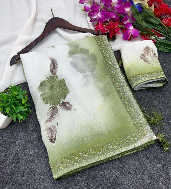 Akshara brush‑painted elegance Wholesale designer sarees