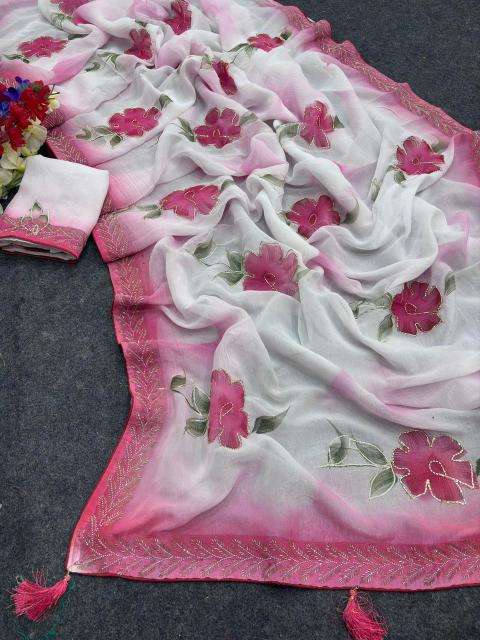 Akshara brush‑painted elegance Wholesale designer sarees