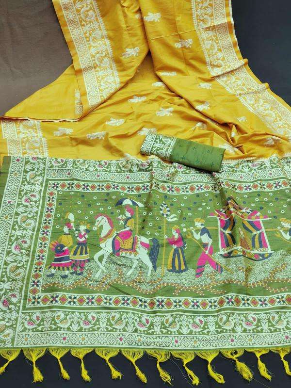 Akshara contrast woven pallu Wholesale sarees online