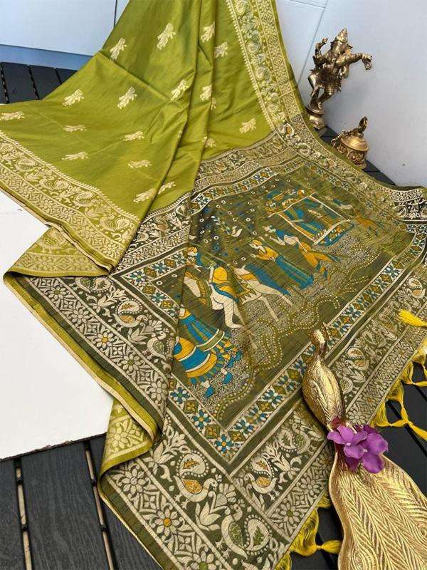 Akshara contrast woven pallu Wholesale sarees online