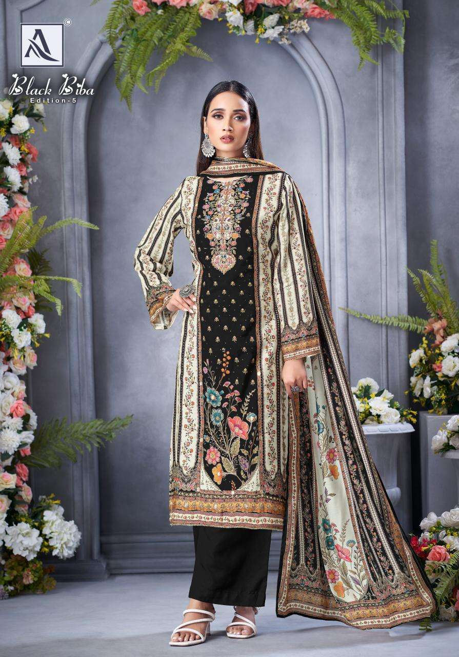 Alok suit black biba 5 Wholesale dress suppliers in India