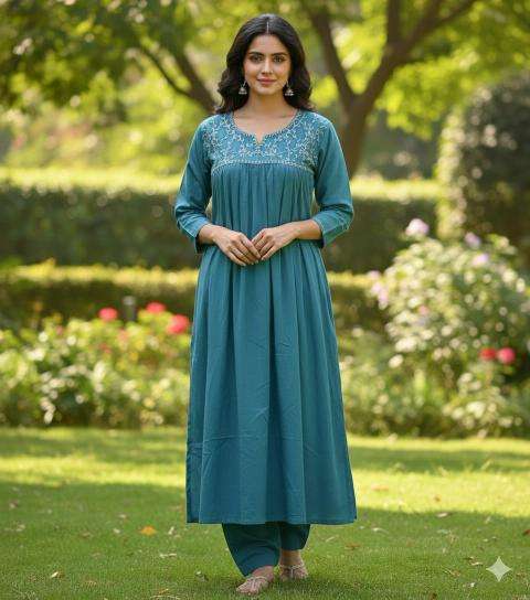 Ballika embroidery work co ord sets Kurtis for resell in Kolkata