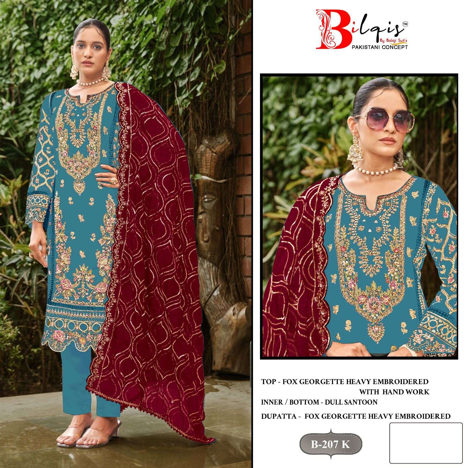 Bilqis B 207 I To L Party wear Salwar Kameez suppliers