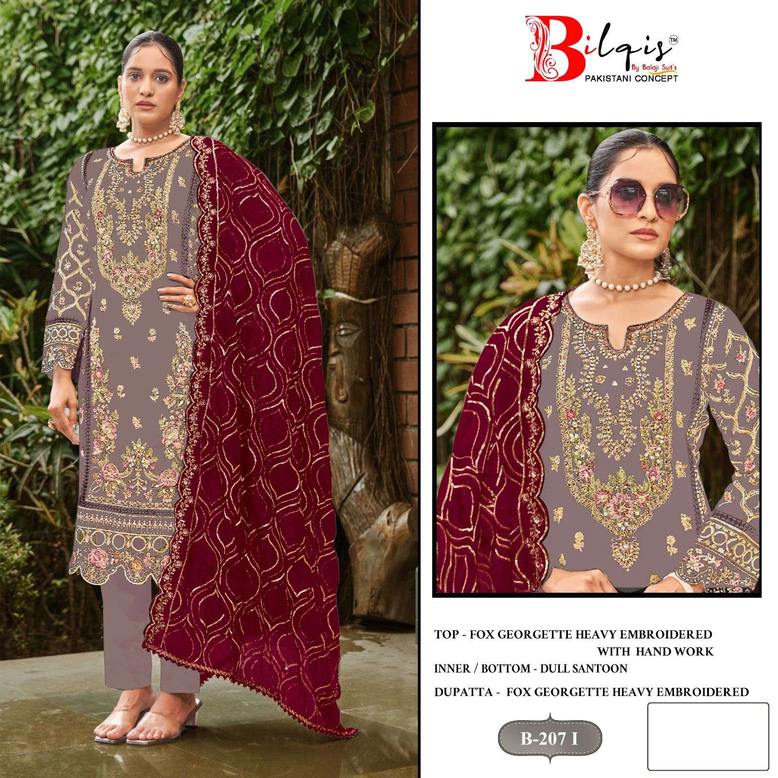 Bilqis B 207 I To L Party wear Salwar Kameez suppliers