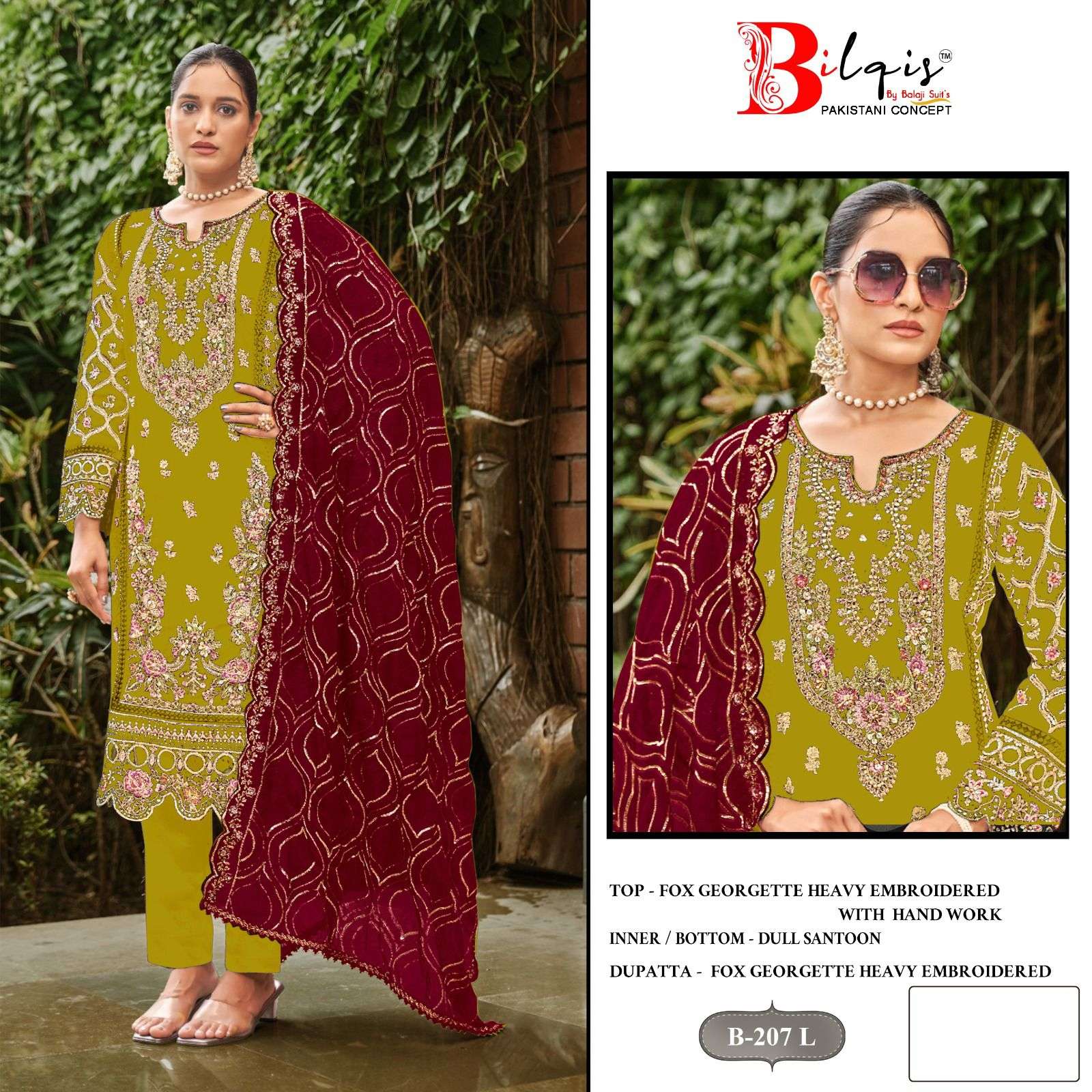Bilqis B 207 I To L Party wear Salwar Kameez suppliers