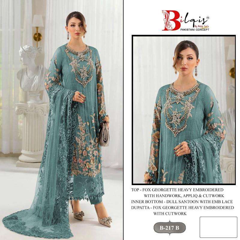 Bilqis B-217 A TO D  Wholesale unstitched salwar kameez in Kolkata