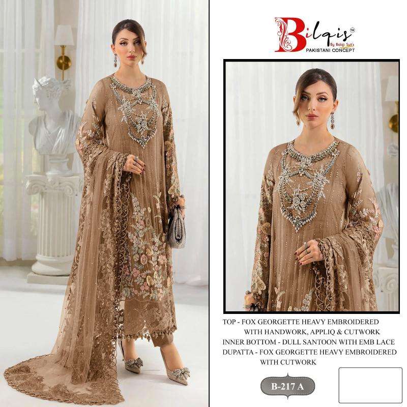 Bilqis B-217 A TO D  Wholesale unstitched salwar kameez in Kolkata