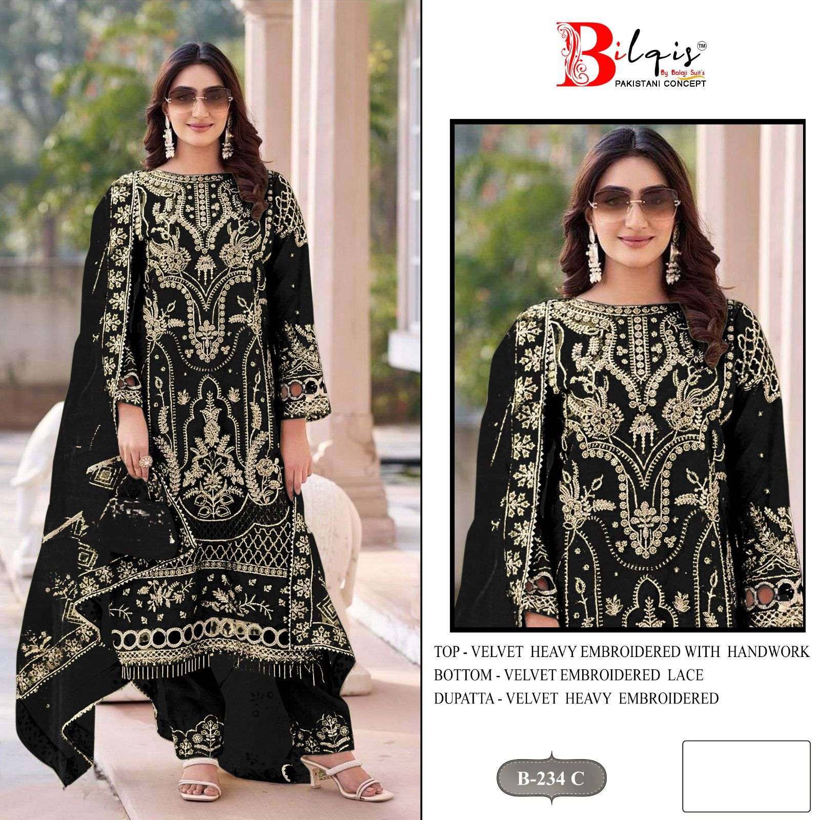 Bilqis B 234 A To D Salwar Kameez suppliers in kolkata