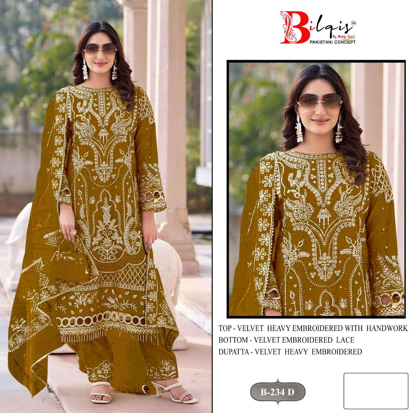Bilqis B 234 A To D Salwar Kameez suppliers in kolkata