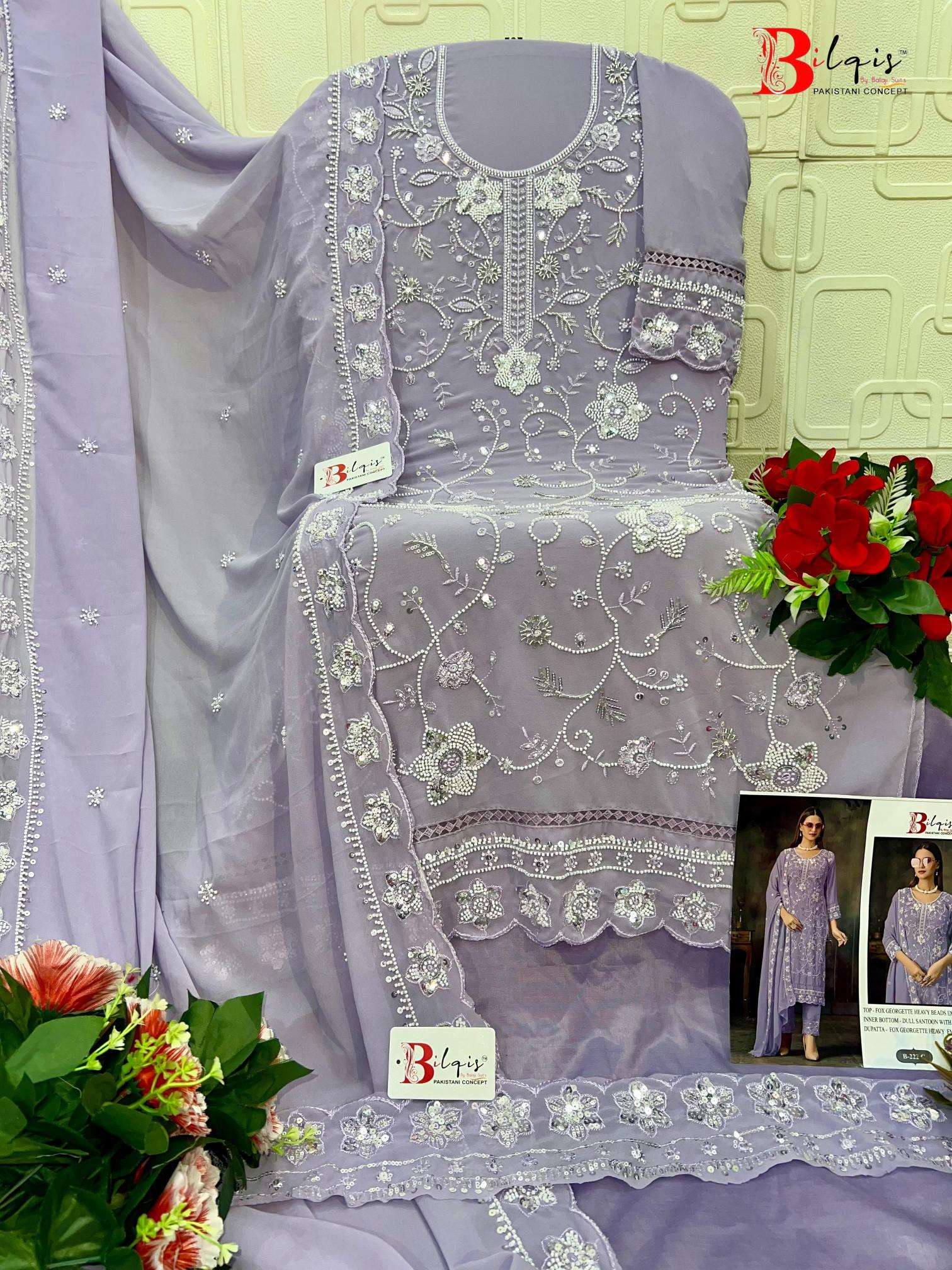 BilqisTM d.no B-222 A TO D Sawlar Kameez wholesale for boutiques