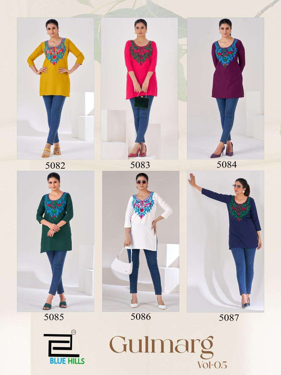 Blue hills gulmarg vol 5 Kurti wholesalers in Hyderabad