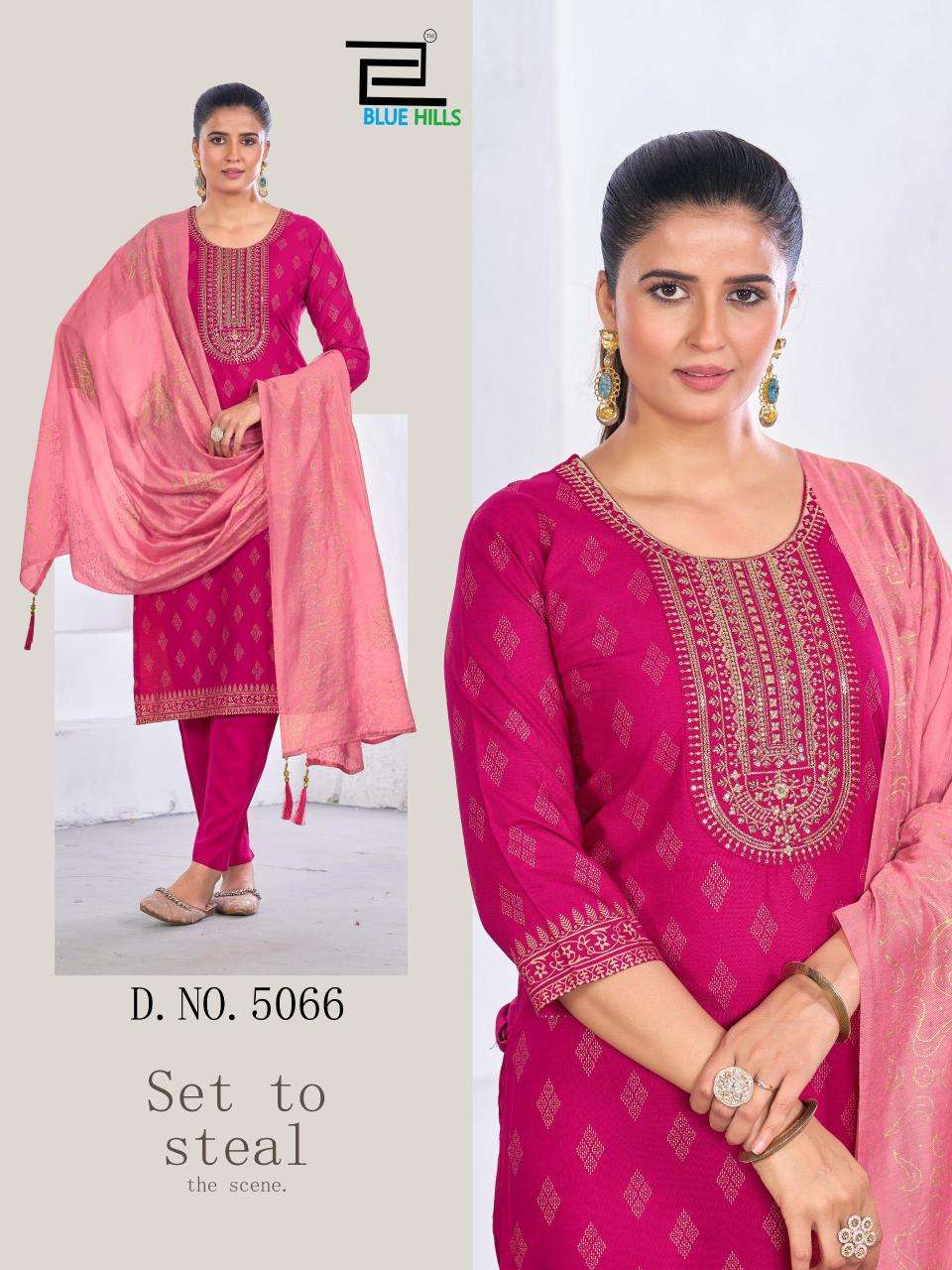 Blue hills royal touch vol 20 Kurti exporters in India